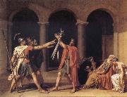 Jacques-Louis  David The Oath of the Horatii oil painting artist